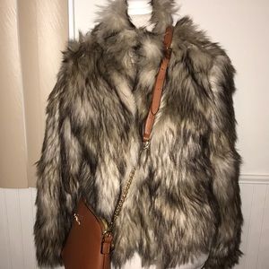 Faux fur jacket
